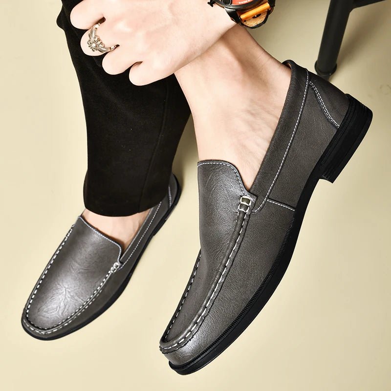 Opulent Leather Loafers