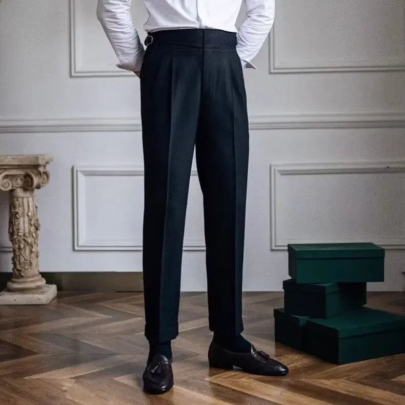 Old Money Classic Suit Pants